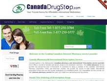 Tablet Screenshot of canadadrugstop.com